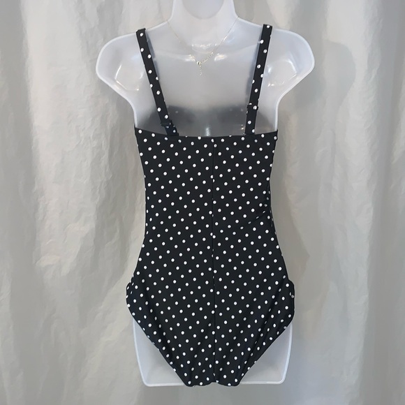 EUC XL Retro Style Multi Way Polka Dot One Piece Bathing Suit Swimsuit - Picture 4 of 12